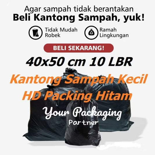 Pekanbaru Plastik Sampah Kecil 40X50 Cm Hitam Plastik Hd Online Shop Packing Olshop Trash