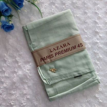 Pekanbaru Jilbab azara paris premium logo / Jilbab lotus (tanpa logo)kualitas kain azzara