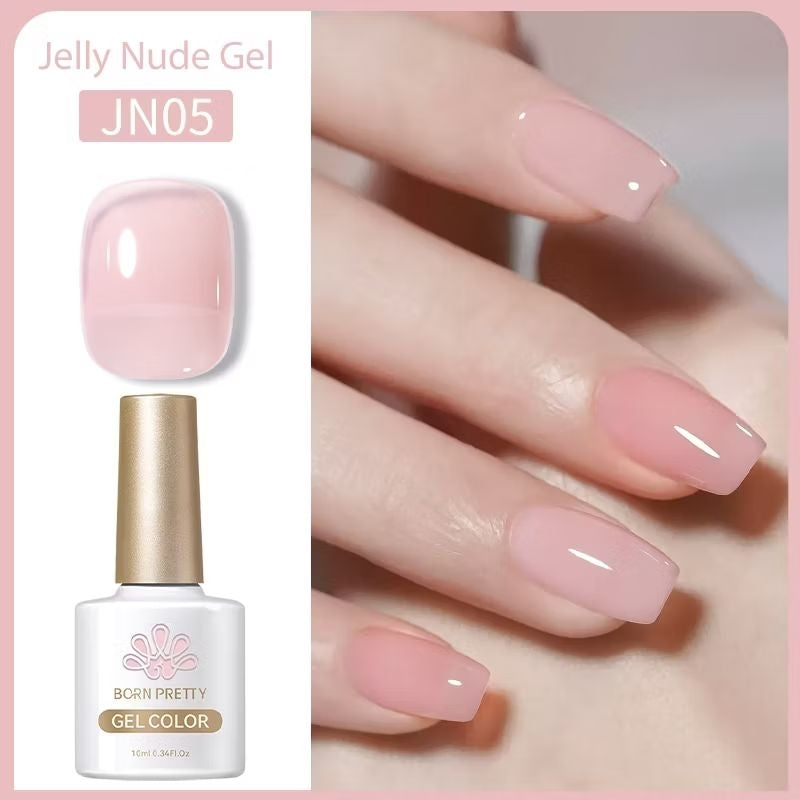 Pekanbaru [Bpom] Born Pretty 10Ml Wine Red Jelly Gel Polish Red Kutek Gel Classic Red Gel