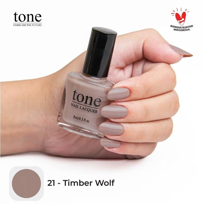 Pekanbaru Lacquer Kutek Tone Nail  Nude Halal Murah 8Ml | Cat Kuku Tone Nail Polish 8Ml