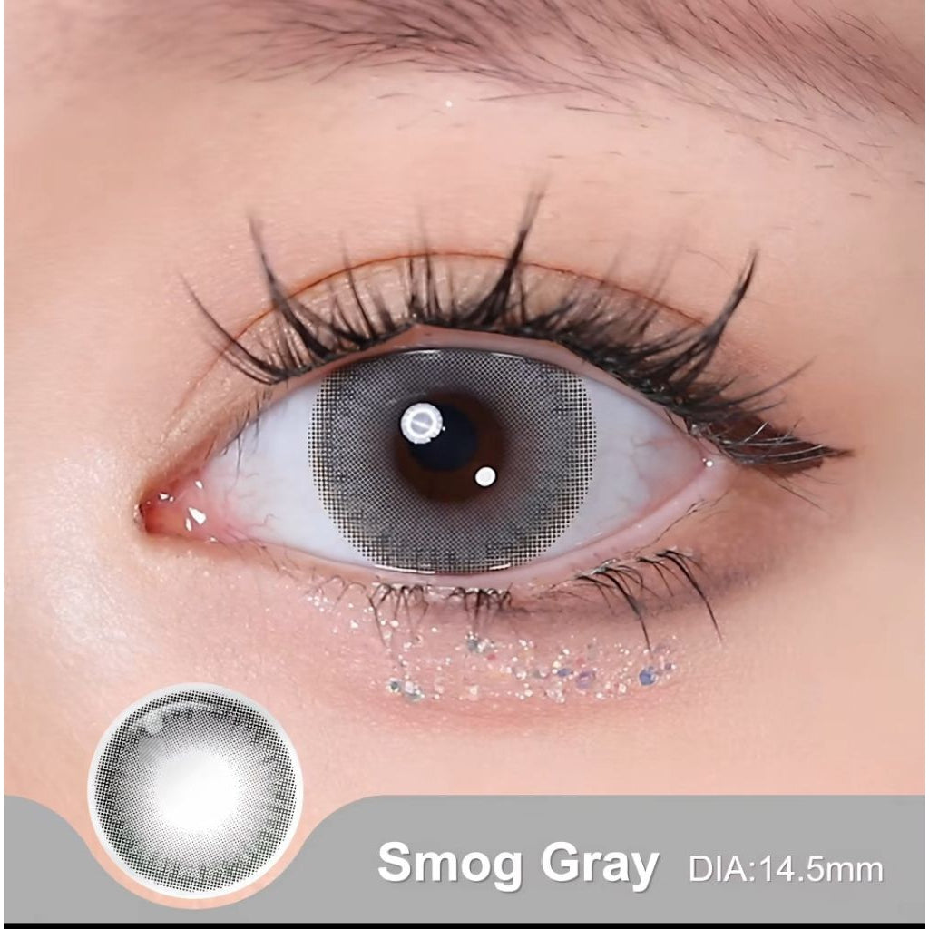 Pekanbaru Magister Softlens Minus Nils Brown Gray 14.2Mm 14.5Mm Lensa Kontak Warna Natural Lens Wedding