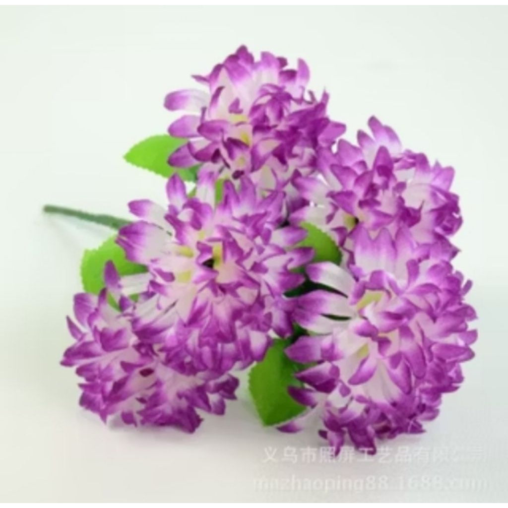 Pekanbaru Bunga Pompom Mum Dandelion Premium Bunga Plastik Bunga Artificial Bunga Palsu Bunga Hias