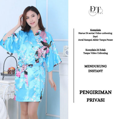 Pekanbaru Lingerie Seksi Kimono Set All Size Korea Style Set D-104