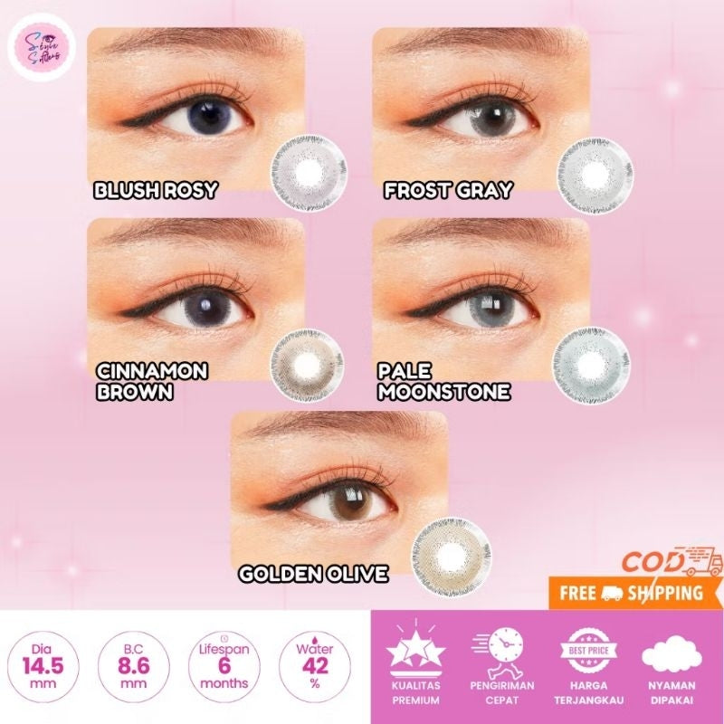 Pekanbaru Softlens Newbluk Hype 14.5Mm Normal Minus