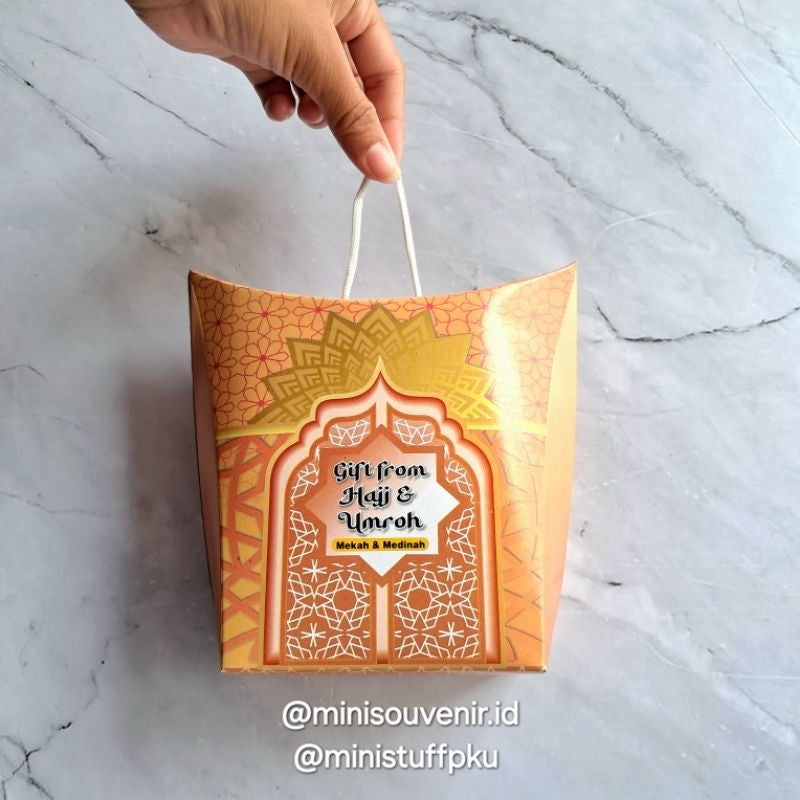 Pekanbaru (1 PCS) Dus Tali Jinjing Oleh Oleh Haji dan Umrah Kemasan Box Gift Tengteng