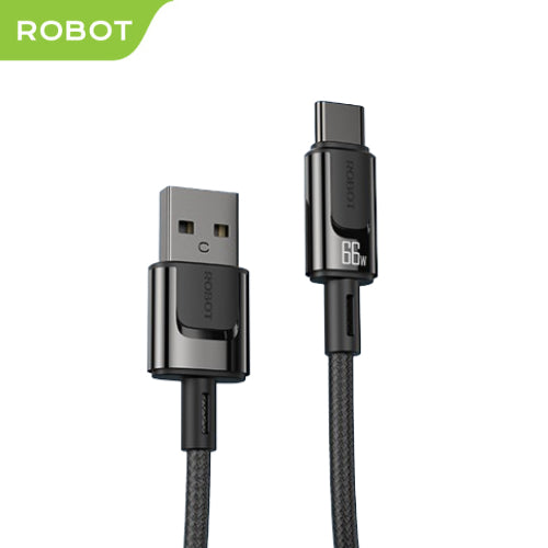Pekanbaru Data Cable Robot Rzc100 Usb Type A To Type C 66W 100Cm