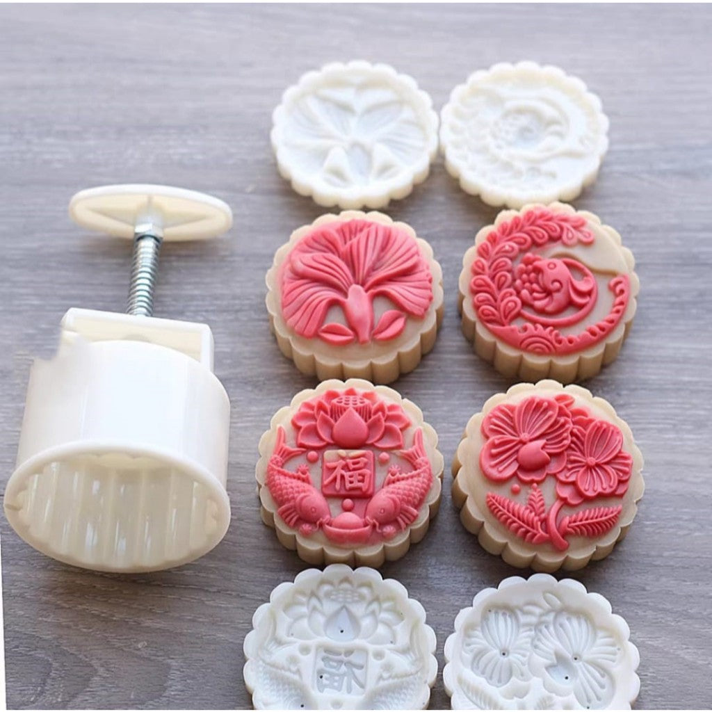 Pekanbaru Cetakan Mooncake / Kue Bulan Plastik Tebal 125Gr