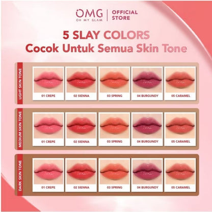 Pekanbaru Omg Glassy Lip Tint 2G Oh My Glam Lip Tint Warna Intense Tahan 12 Jam Skincare