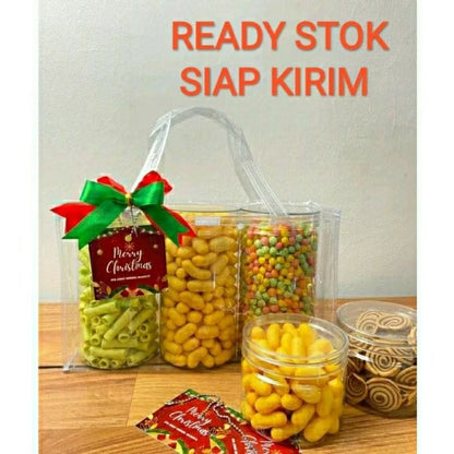 Pekanbaru Tas Mika Transparan Plastik Teransparan Tas Mika Tas Hampers Tas Catering Muat 3 Toples