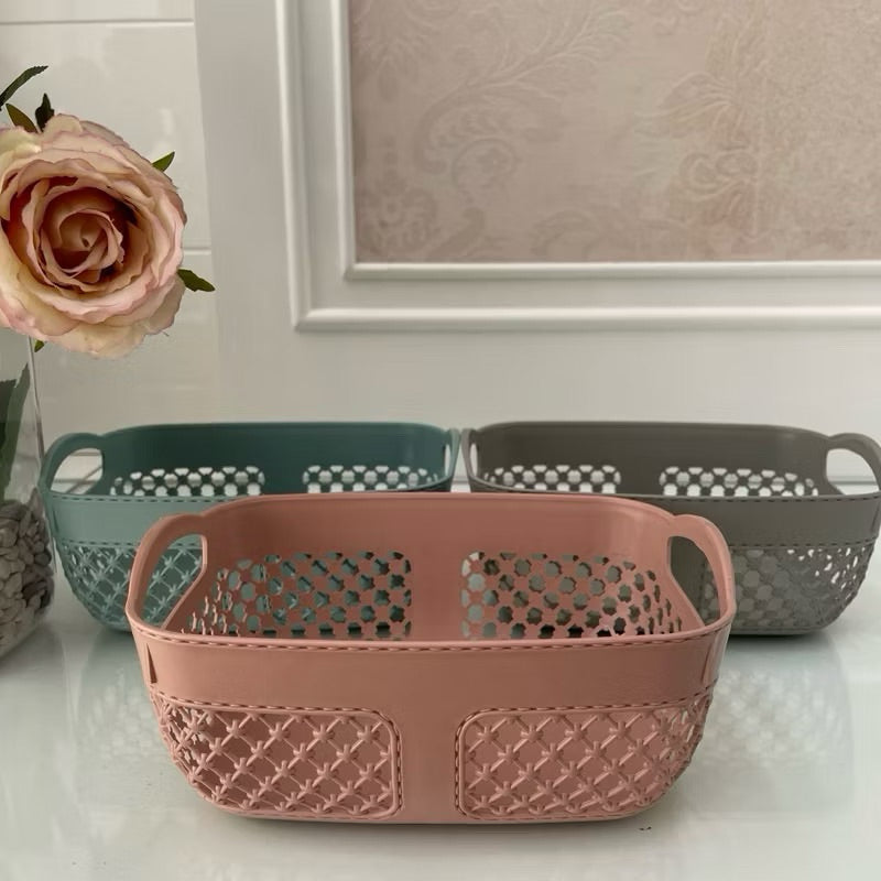 Pekanbaru ( 6 PCS) Basket NONA / Keranjang Estetik High Quality / Keranjang Skincare / Keranjang serbaguna / Mini Basket Atk