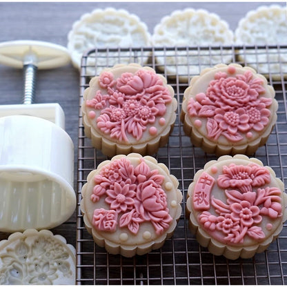 Pekanbaru Cetakan Mooncake / Kue Bulan Plastik Tebal 125Gr
