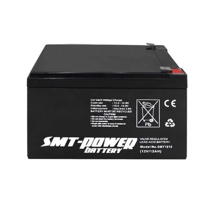 Pekanbaru Battery Kering Vrla/Aki Kering Vrla/Battery Ups Merk Smt 12V 12Ah Smt1212 - Smt 6-Dzf-12 2Hr Original Smt Power