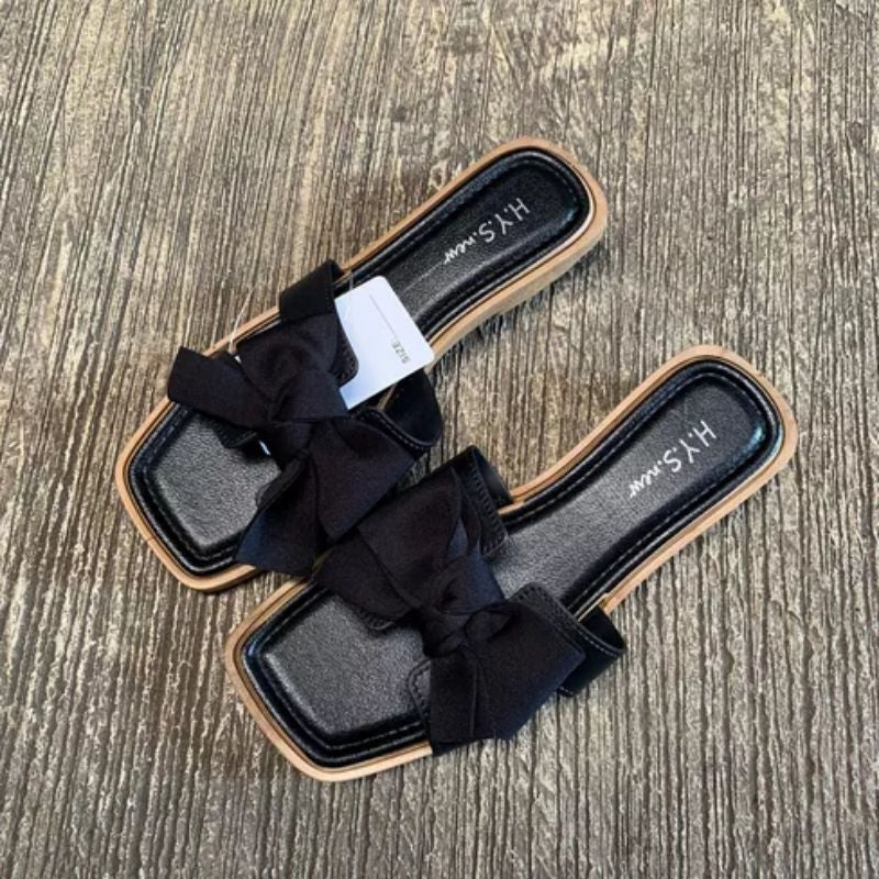 Pekanbaru Sandal Slop Wanita / Sandal Flat Wanita Korea Import / Sandal
