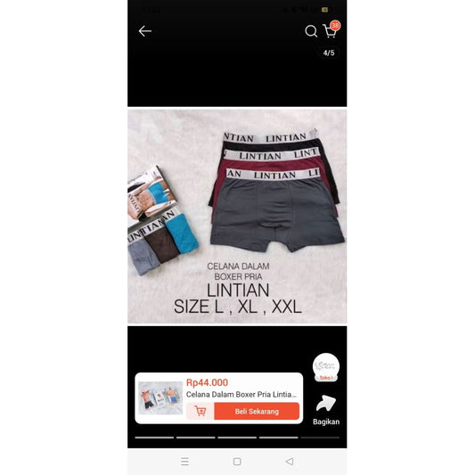 Pekanbaru celana dalam Boxer pria lintian /celana dalam pria lintian