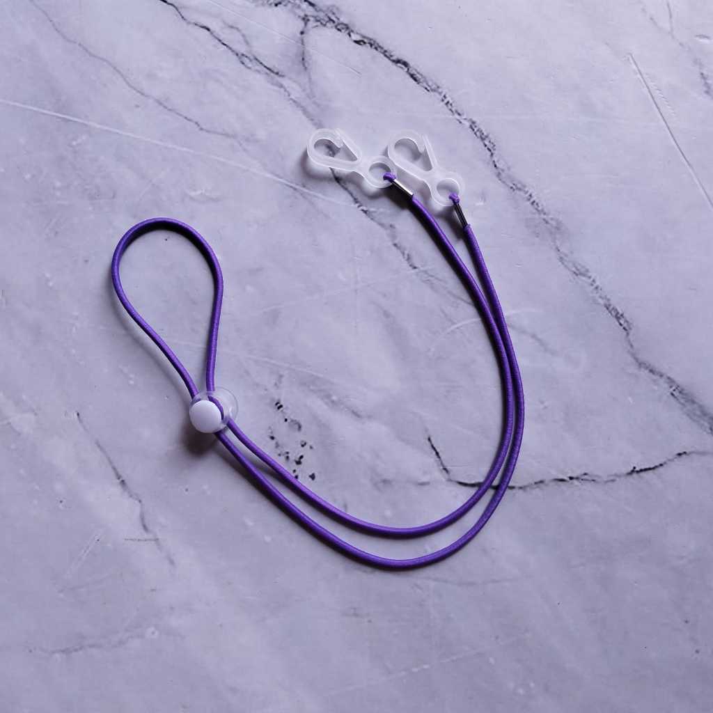 Pekanbaru [YL] Strap Masker 2 in 1/ Kalung Masker / Kalung Gantungan Masker Multifungsi Bisa dipakai utk Hijab / Strap Masker Pita/Kalung Masker Hijab 2 in 1 Stap Masker Elastis Konektor Masker Boba