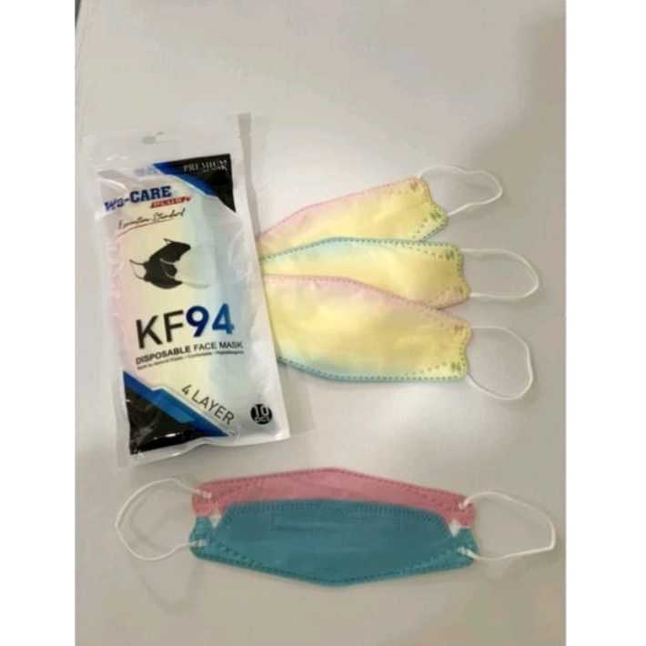 Pekanbaru Masker KF94 1 Pak  Isi 10 pcs Masker Earloop Disposable Face Mask Masker Kesehatan Korea