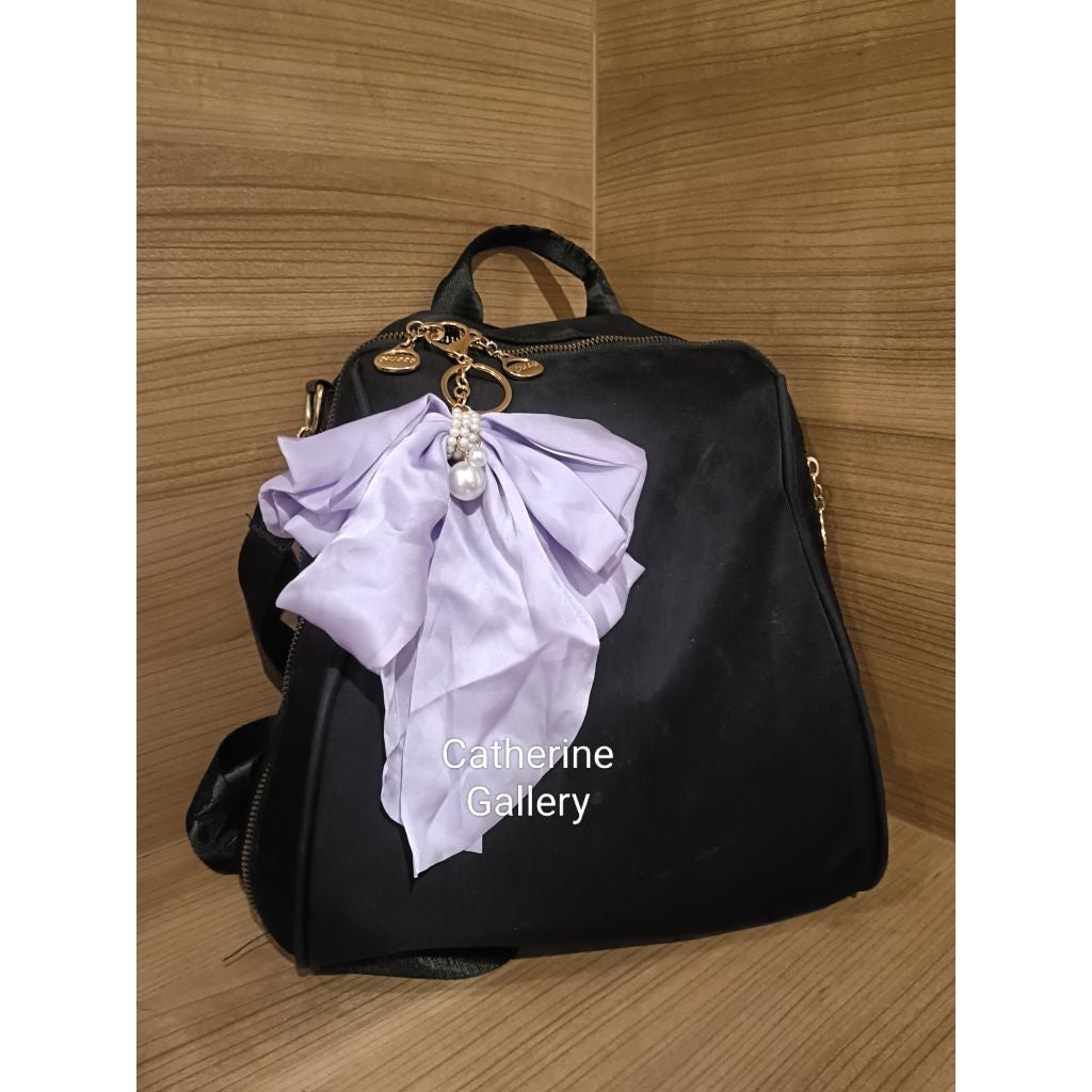 Pekanbaru Hanya 3 Hari Diskon Khusus : Gantungan Tas wanita  Pita Mutiara Clarice Cantik/keychain