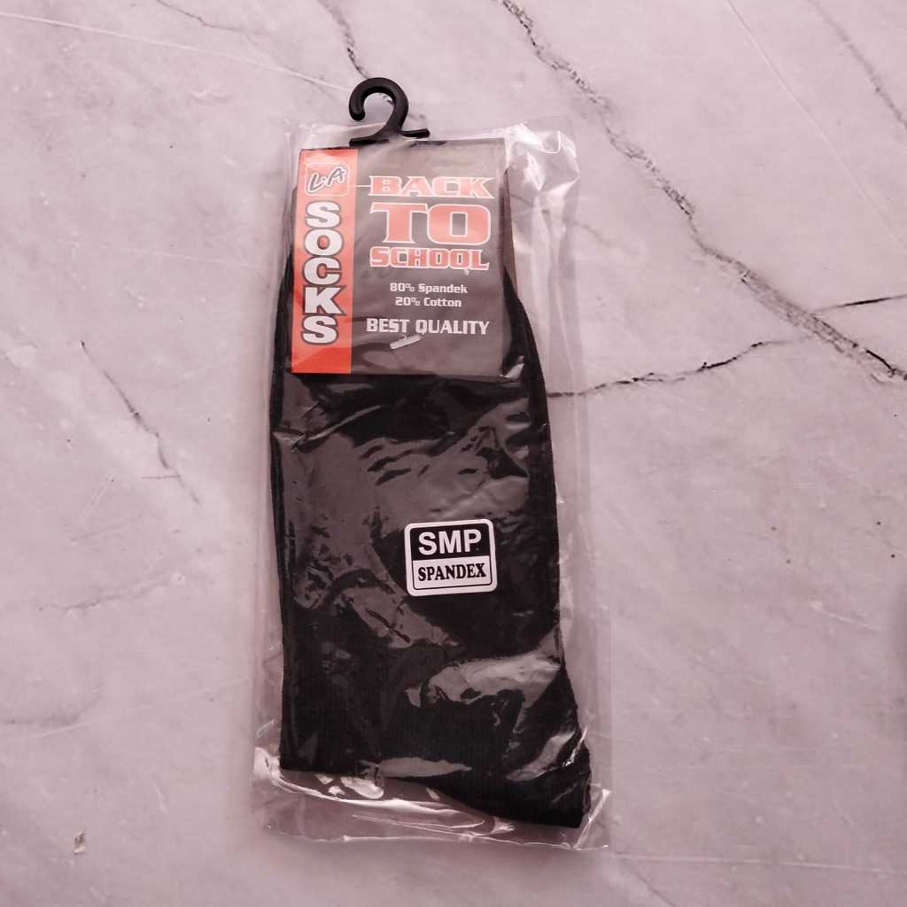 Pekanbaru Kaos kaki sekolah warna hitam polos SD, SMP, SMA (HITAM POLOS)