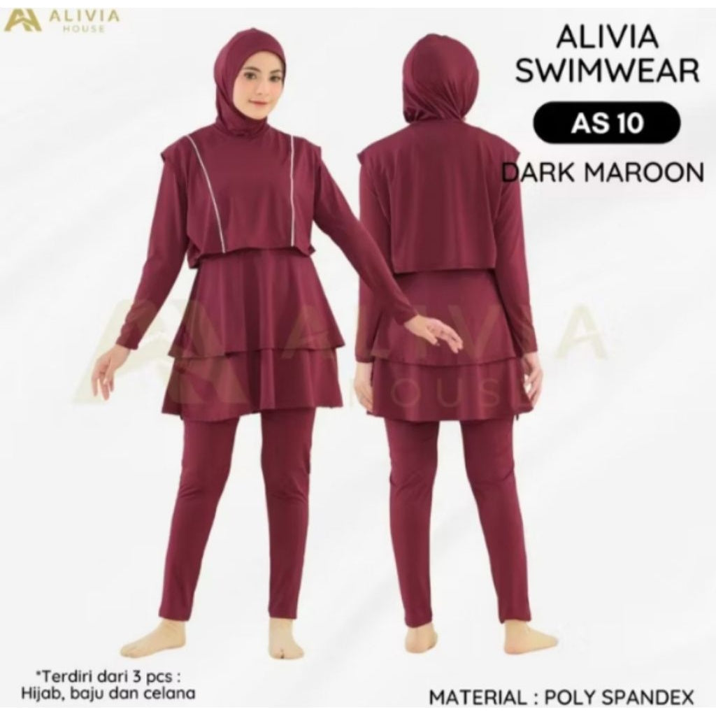 Pekanbaru Alivia Swimwear As10 - Baju Renang Muslimah Syari Dewasa Wanita Muslim
