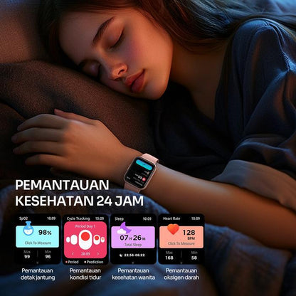 Pekanbaru Robot Rws2 Smartwatch Jam Tangan Pintar Tahan Air Hingga Kedalaman 10 Meter Muslim & Sport Friendly Layar 1.83 Inch - Garansi 1 Tahun