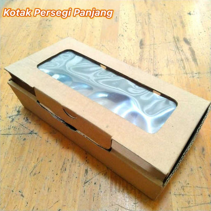 Pekanbaru Box Tart / Kotak Kue Kraft Persegi Display Karton E-Flute