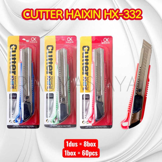 Pekanbaru Cutter Besar Haixin 18Mm Serbaguna Tajam Aman