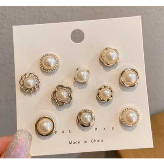 Pekanbaru 10pcs Bross Pin Motif Bunga Bintang Pin Kancing Fashion Wanita Korea