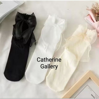 Pekanbaru Kaos Kaki Pita Organza / Kaos Kaki Pita Belakang
