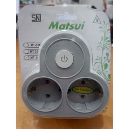 Pekanbaru Steker Adaptor Matsui Kuningan / Colokan / Stop Kontak