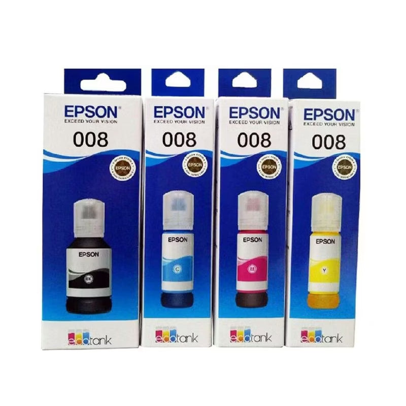 Pekanbaru HR-Tinta Epson 008 Refill Untuk Printer L15150 L15160 L15180 L6550 L6570 Cetak Tajam & Warna Stabil