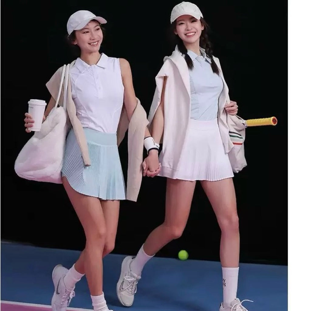 Pekanbaru JevyActive - Chery Skirt - Rok Tenis Padel Wanita - Rok Plisket Olahraga - Rok Pendek Sporty