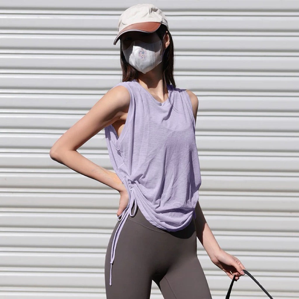 Pekanbaru JevyActive - Hyuji Top - Gym Running Outfit Wanita - Tank Top Sleeveless Wanita - Baju Olahraga Wanita