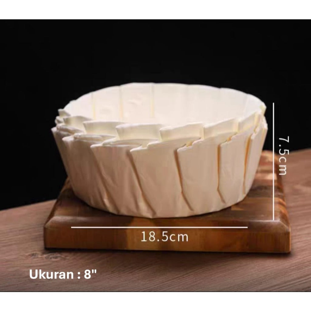 Pekanbaru Baking Paper Basque Cheese Cake Berbagai Ukuran