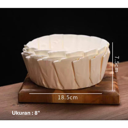 Pekanbaru Baking Paper Basque Cheese Cake Berbagai Ukuran