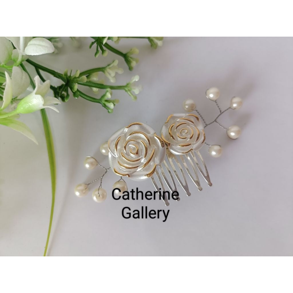 Pekanbaru Sirkam Bridesmaid Sirkam Sanggul Rambut Mutiara Premium Handmade