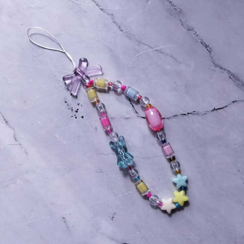 Pekanbaru Gantungan hp kupu-kupu / Gantungan kunci butterfly / Gantungan tas / Lanyard HP estetik