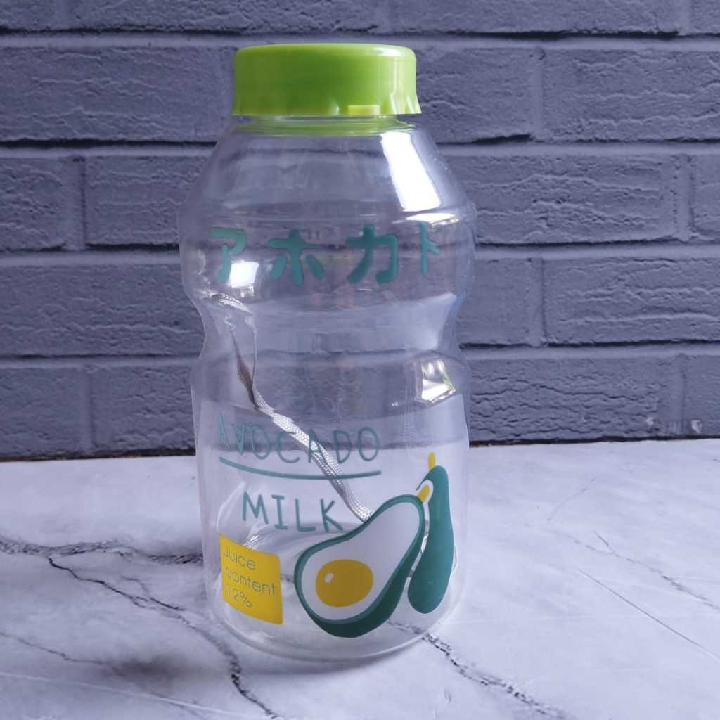 Pekanbaru HR- BOTOL MINUM PLASTIK COFFEE Tea Portable Korea Tumbler Kopi Teh Portable Gelas Plastik Anti Tumpah (WARNA RANDOM)