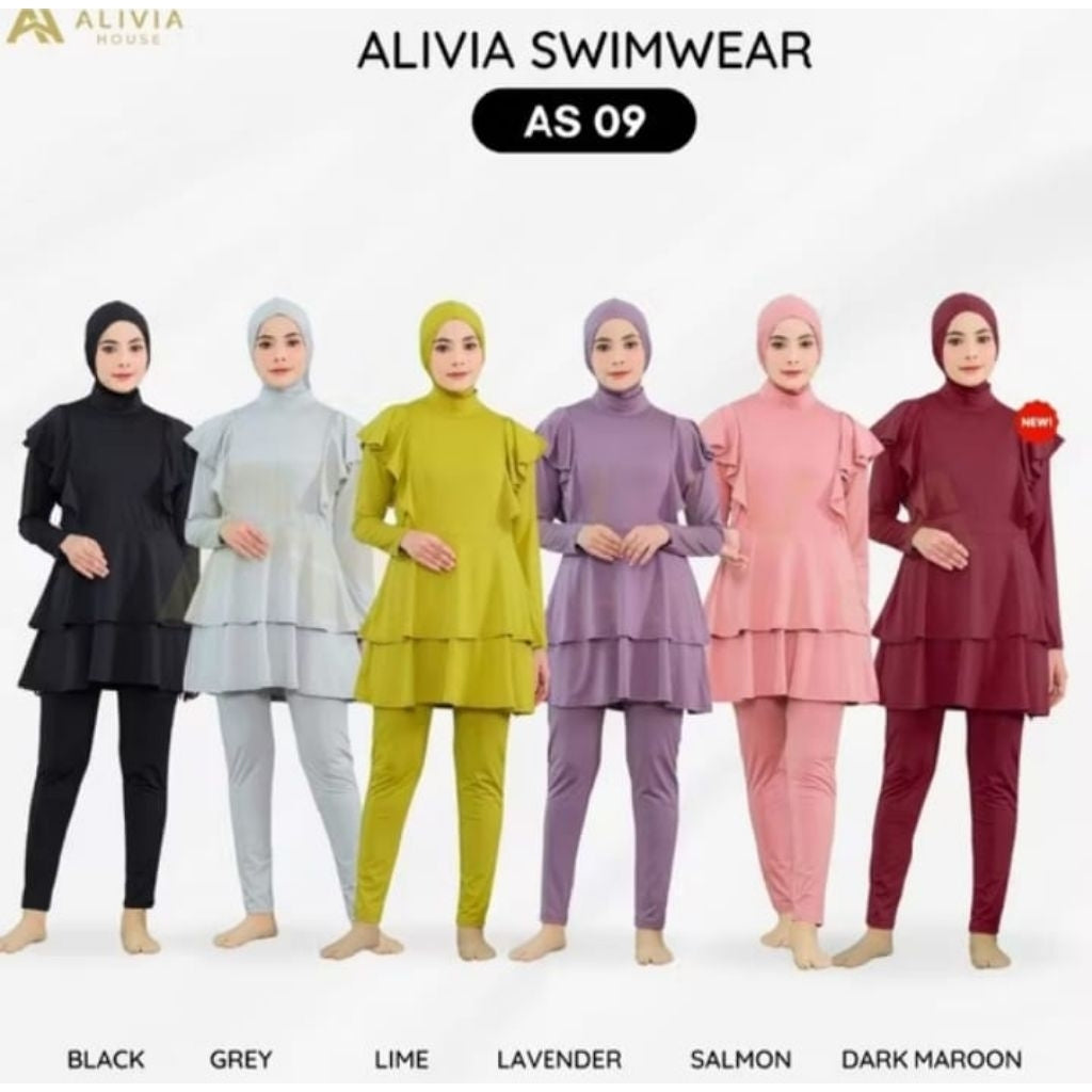 Pekanbaru Alivia House - Alivia Swimwear As09-Baju Renang Muslimah Syari Dewasa Wanita Muslim