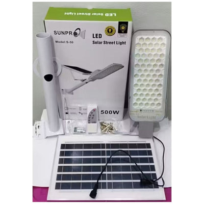 Pekanbaru Lampu Jalan Solar Panel Tenaga Surya Sunpro 500W  S-50 / 1000W S-160 Led Solar Street Light
