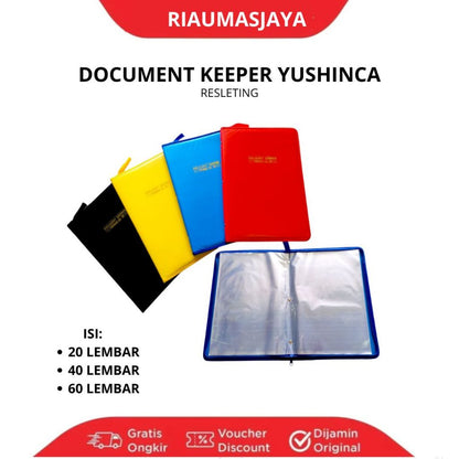 Pekanbaru Document Keeper Merk Yusincha 20/40/60 Resleting / Map Dokumen / Map Ijazah