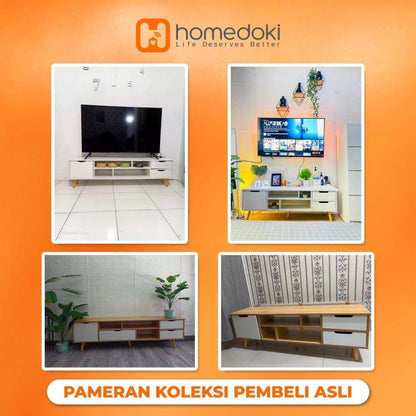 Pekanbaru Homedoki  Meja Tv Kayu Tv Serbaguna Minimalis Jumbo Meja Tv Minimalis Tv Meja Tv Rak Tv Minimalis Bufet Tv Minimalis Kayu Modern Murah