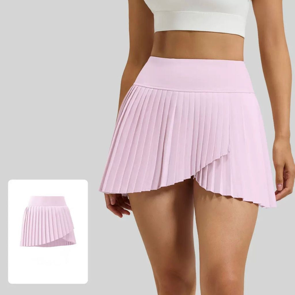 Pekanbaru JevyActive - Slit Skort - Rok Tenis Padel Wanita - Rok Plisket Olahraga - Rok Pendek Sporty