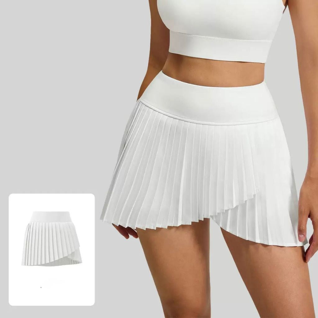 Pekanbaru JevyActive - Slit Skort - Rok Tenis Padel Wanita - Rok Plisket Olahraga - Rok Pendek Sporty