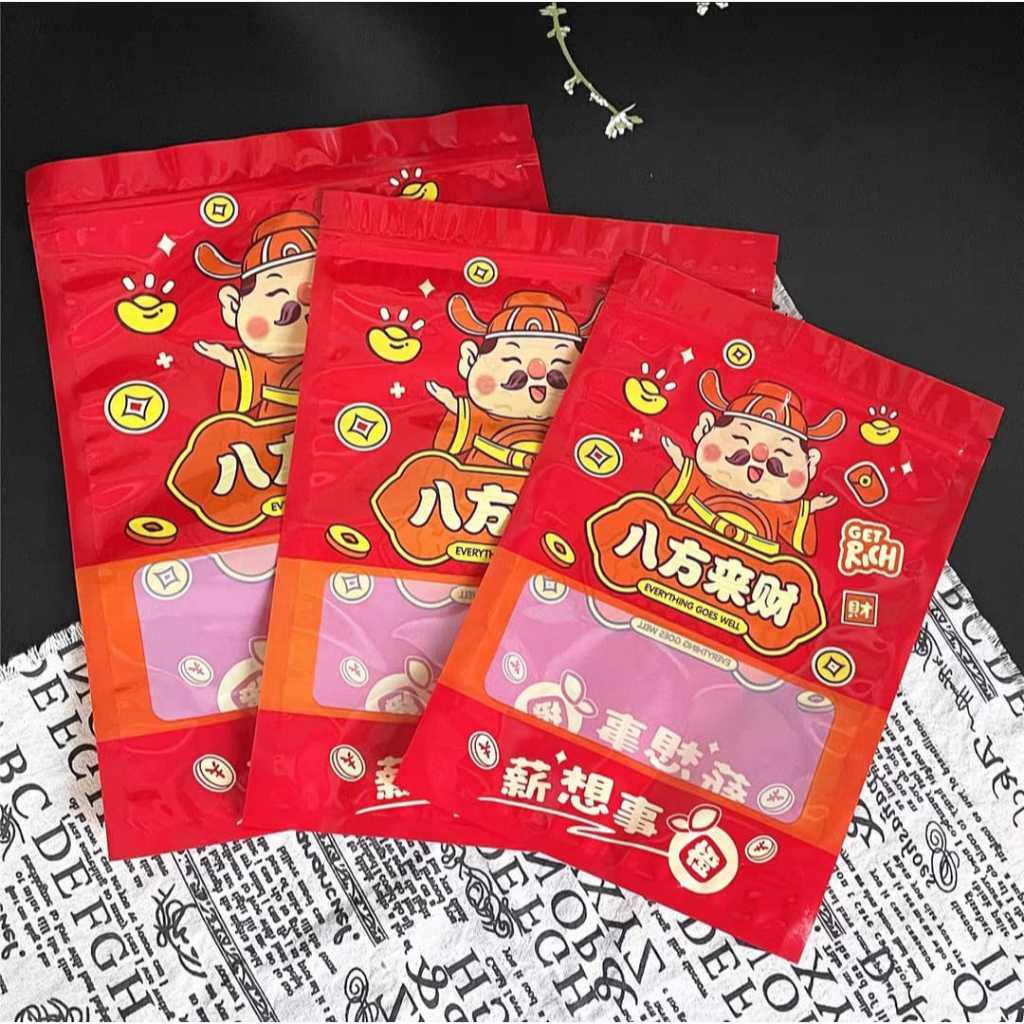 Pekanbaru Plastik Cookies Ziplock Cny / Imlek Merah Berbagai Ukuran