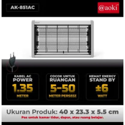 Pekanbaru Perangkap Nyamuk Aoki / Insect Killer Arus Ac 4W 6W 8W 10W