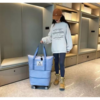 Pekanbaru Tas Traveling Roda Dapat Di Gembok Tas Tingkat Tas Duffel Jumbo-Tas Jinjing