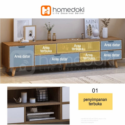 Pekanbaru Homedoki  Meja Tv Kayu Tv Serbaguna Minimalis Jumbo Meja Tv Minimalis Tv Meja Tv Rak Tv Minimalis Bufet Tv Minimalis Kayu Modern Murah
