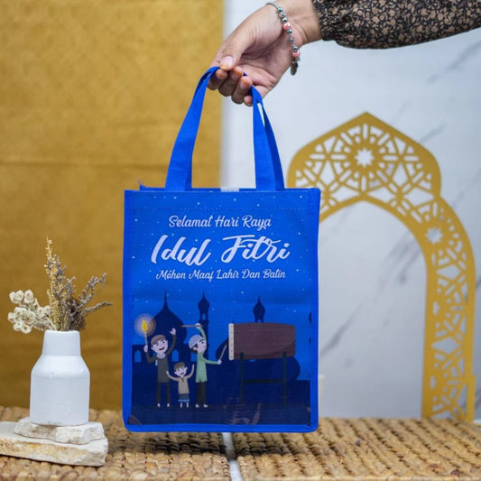 Pekanbaru Tas Hamper Lebaran Idul FIrri Tas Parcel Tas Hadiah Goodie Bag Lebaran Idul Fitri Glossy Ready Stock