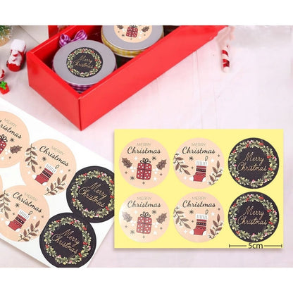Pekanbaru Christmas Sticker / Sticker Hampers Natal Lembaran Berbagai Motif