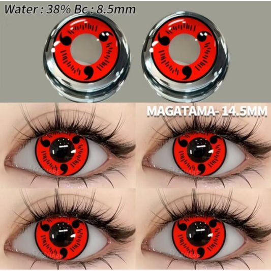 Pekanbaru [Cod] Softlens Kakashi 2 Pcs/1 Pair Cosplay Manga Anime Naruto Halloween